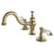 Kingston Brass KC7162WLL 8" Widespread Bathroom Faucet, Polished Brass KC7162WLL - alternate 1